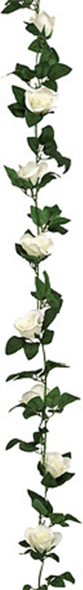 Atmosphera Kunstbloemen Slinger Rozen Wit - 230 cm