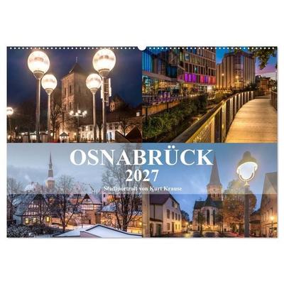 Stadtportrait Osnabrück (Wandkalender 2027 DIN A2 quer), CALVENDO Monatskalender