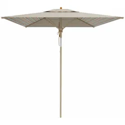 Eckiger Sonnenschirm Klassiker 190 x 190 cm Multicolor mini, mit Flaschenzug Mit...