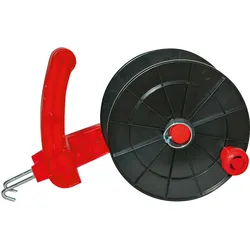 Kerbl Euro Haspel mit Metallhaken schwarz/rot - 441041 - schwarz/rot