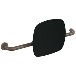 Hewi 801 Rückenstütze 801.51.9263L84 Wandabstand 150mm, Ausführung links, Lehne tiefschwarz, umbra