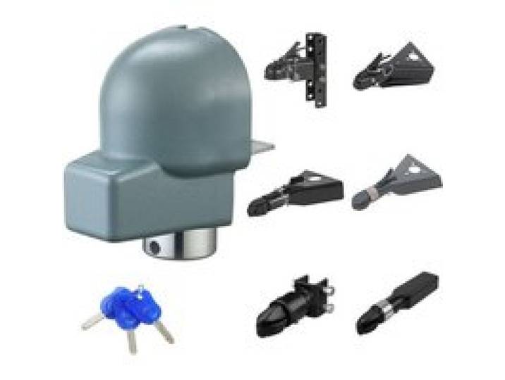 VEVOR Antivol Attelage Remorque Compatible Coupleurs Moulés et Bulldog 58,6 mm, Verrou Attelage Remorque Robuste avec 3 Clés, Anticorrosion, Verrouillage Haute Sécurité, pour Camping-cars, Remorques