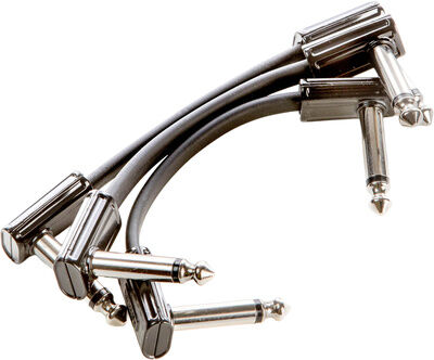 MXR 3 In Ribbon Patch Cable 3 Pk Black
