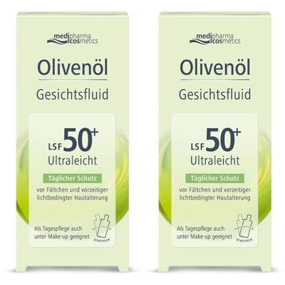Olivenöl Gesichtsfluid LSF 50+ 2x 2x50 ml Creme