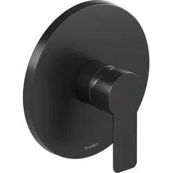 Duravit D-Code Einhebel-Brausemischer Unterputz, 1 Verbraucher, DC4210010046, Farbe: Schwarz Matt