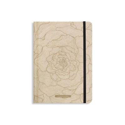 matabooks – Nachhaltiges A5 Notizbuch/Tagebuch/Bullet Journal/Schreibheft/Notebook aus Süßgraspapier – Nari Farbe: Rose Gold (punktiert)