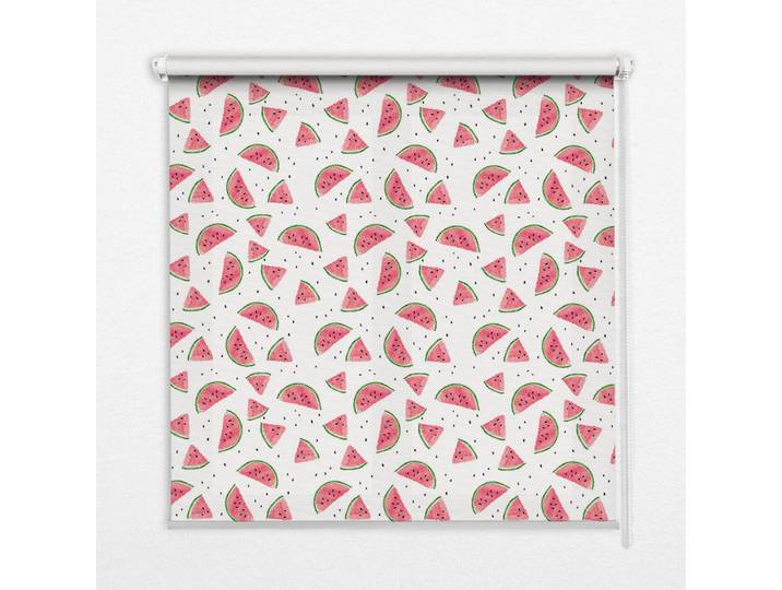 Tulup Innenrollo - Fensterrollo - Rollo - 100x100 cm - Wassermelonen, Pink, Kunststoff, Quadratisch, 100x100x0.5 cm, Heimtextilien, Vorhänge, Rollos