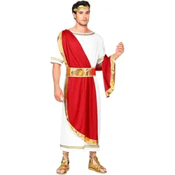 Widmann Römischer Kaiser Nero Kostüm Tunika mit Schärpe, Gürtel, Lorbeerkranz (L)