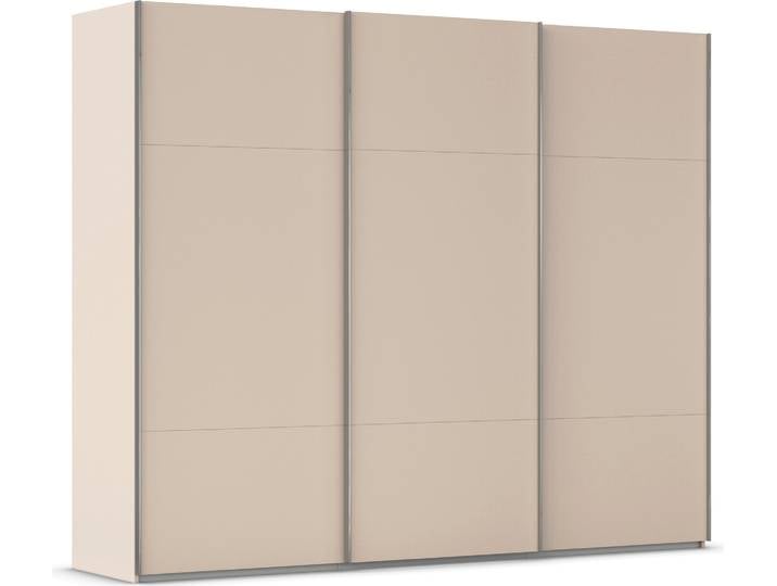 Schwebetürenschrank, Holzwerkstoff, Beige (Champagner), 271×223×68 cm, 6 Fachböden, 3 Kleiderstangen, Klassisch, Rauch