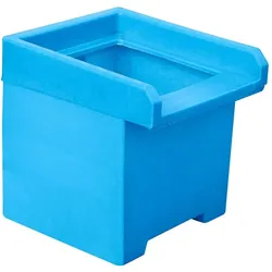 Bauer Südlohn, Lagerbehälter, Vorsatzbehälter VB 2, aus robustem Polyethylen, Ausführung in blau