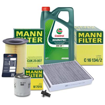 Mann-filter Inspektionspaket Set A + 5l 5W-20 E Motoröl [Hersteller-Nr. 41109263] für Ford