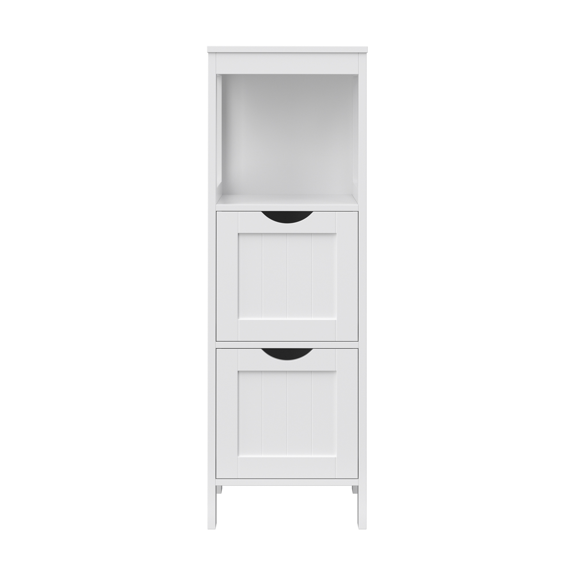 VASAGLE Badezimmerschrank, Aufbewahrungsregal, multifunktionaler Eckschrank BBCB3542WT