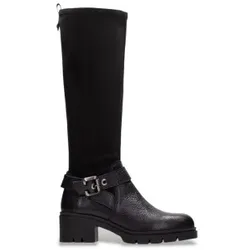 Hispanitas für Damen. HI265197 Stiefel aus schwarzem Leder Chicago (39), 5 bis 8 cm, Reißverschluss, Lässig