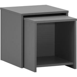 Schildmeyer Beistelltisch Smash, 156524, anthrazit, quadratisch, 2er Set, aus Holz