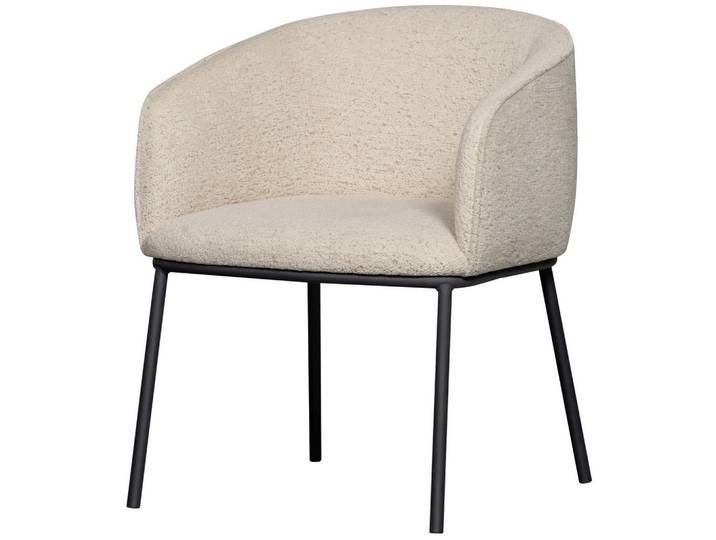 Livetastic Armlehnstuhl Leon, Natur, Rundrohr, 61x77x63 cm, Esszimmer, Stühle, Esszimmerstühle, Armlehnenstühle