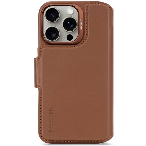Decoded Leather Detachable Wallet iPhone Backcover iPhone 16 Pro Braun D25IPO16PDW5TN