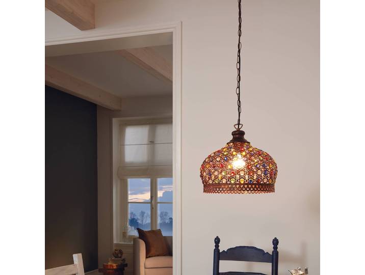 Suspension II 33 x 110 x 33cm Cuivre Acier verni E27
