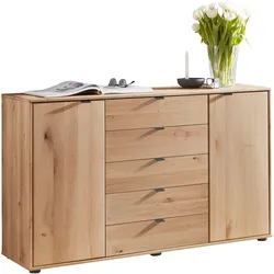 Kombikommode WIEMANN "Cardiff Sideboard, Wäscheschrank, teilmassiv Bianco-Eiche, Schubladen", braun, Bianco-Eiche,Front Bianco-Eichemassiv, Eiche, Sideboards, Kombikommode, verschiedenen Ausführungen, inklusive Einlegeböden