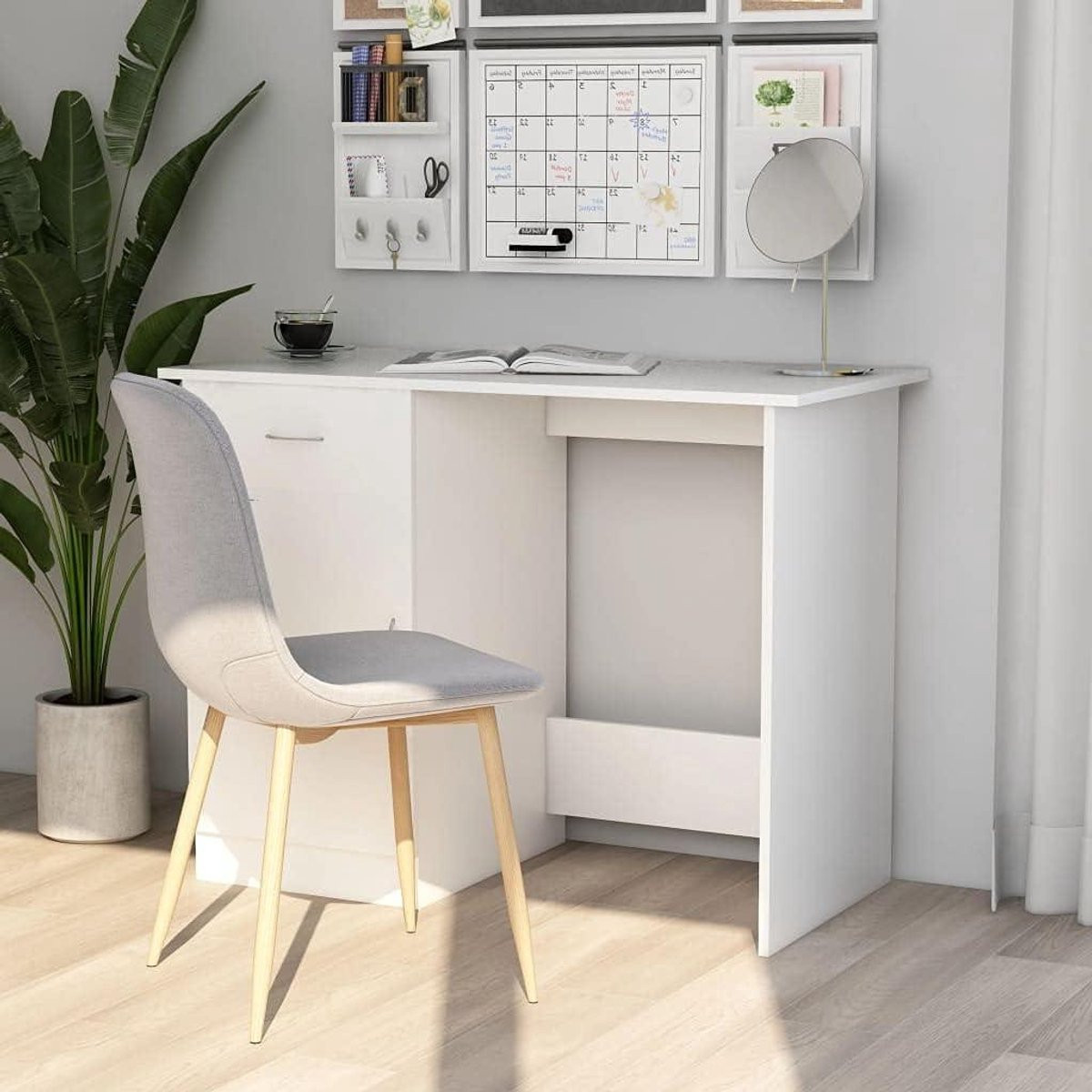 Compact bureau met lade voor thuiswerken en studeren