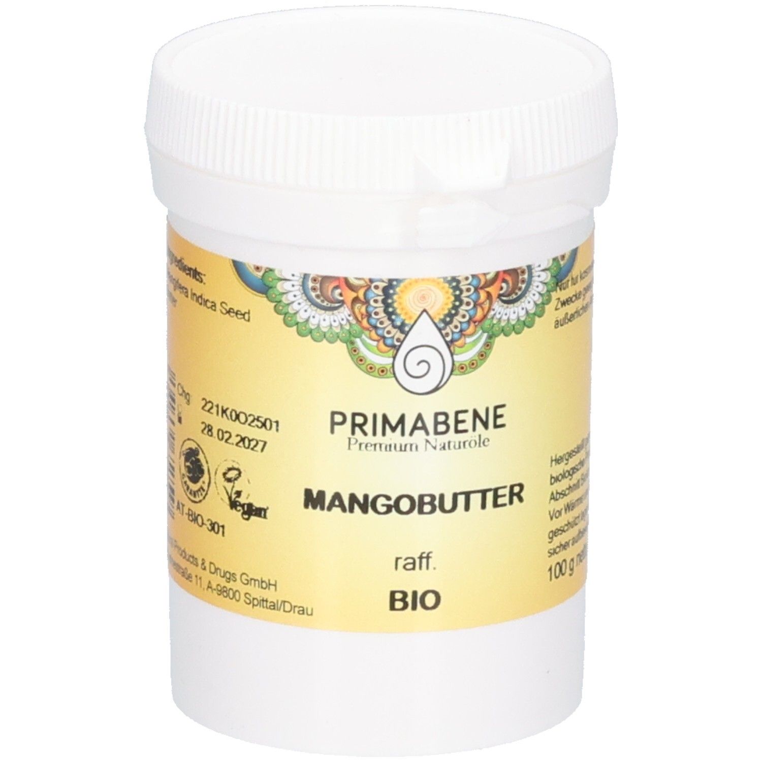 Mangobutter Raff NPD PRI BIO 100 g Creme