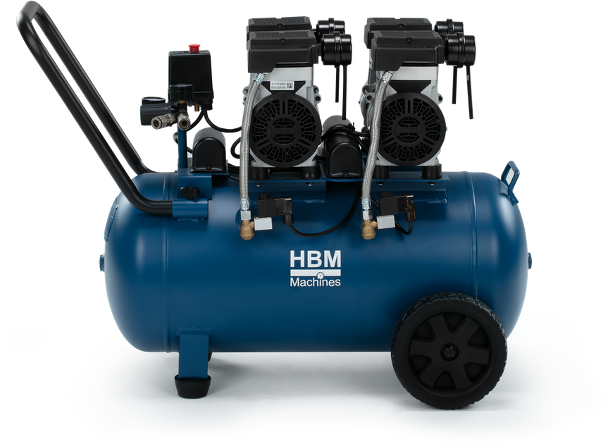 HBM ölfreier Kompressor, 50 Liter, 10 Bar, 2,6 PS