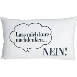 Stuco Sprüche Dekokissen 30x50cm NEIN - L/B/H ca. 50.00x30.00x10.00
