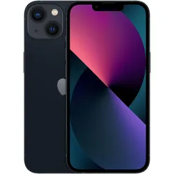 Apple iPhone 13 (128 GB, Midnight, 6.10", SIM + eSIM, 5G), Smartphone, Schwarz
