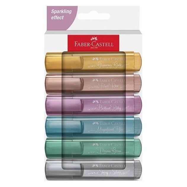 Faber-Castell Textmarkeretui 6ST Superfluo Metallic (6x) (254676)