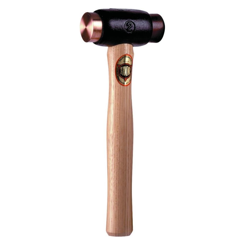 Thor Hammer 01-107E0208 Hammer mit Kupfer- bzw. Rohhautbeschichtung, Ø 25 mm, 400 g (400 g) (78569585)