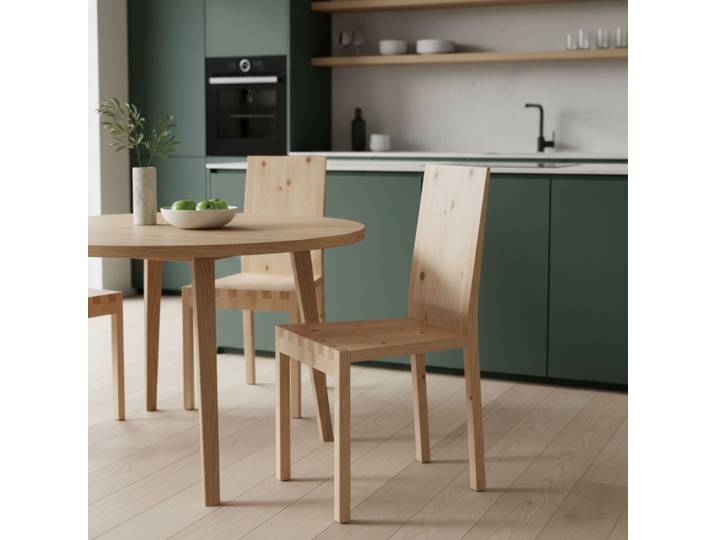 Design Stuhl aus Zirbenholz - 'Sitwell' - Handwerk Europa - clear Country