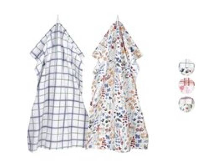 LIVARNO® Lot de 2 torchons 50 x 70 cm