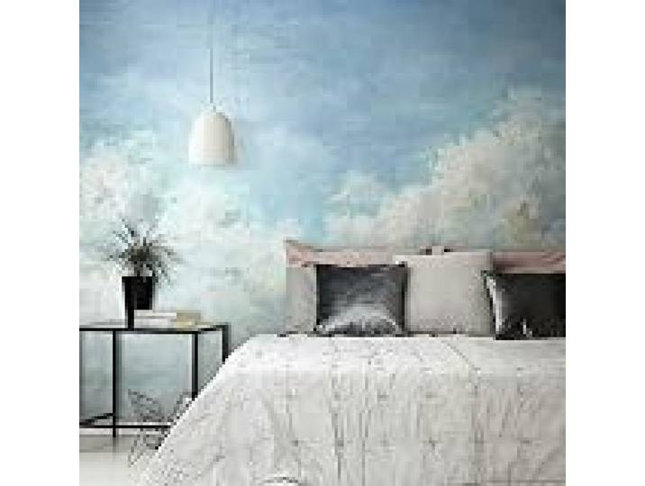 RoomMates Papier peint mural RMK11762M dans les nuages de 2 m, bleu, 3,2 x 1,8 m