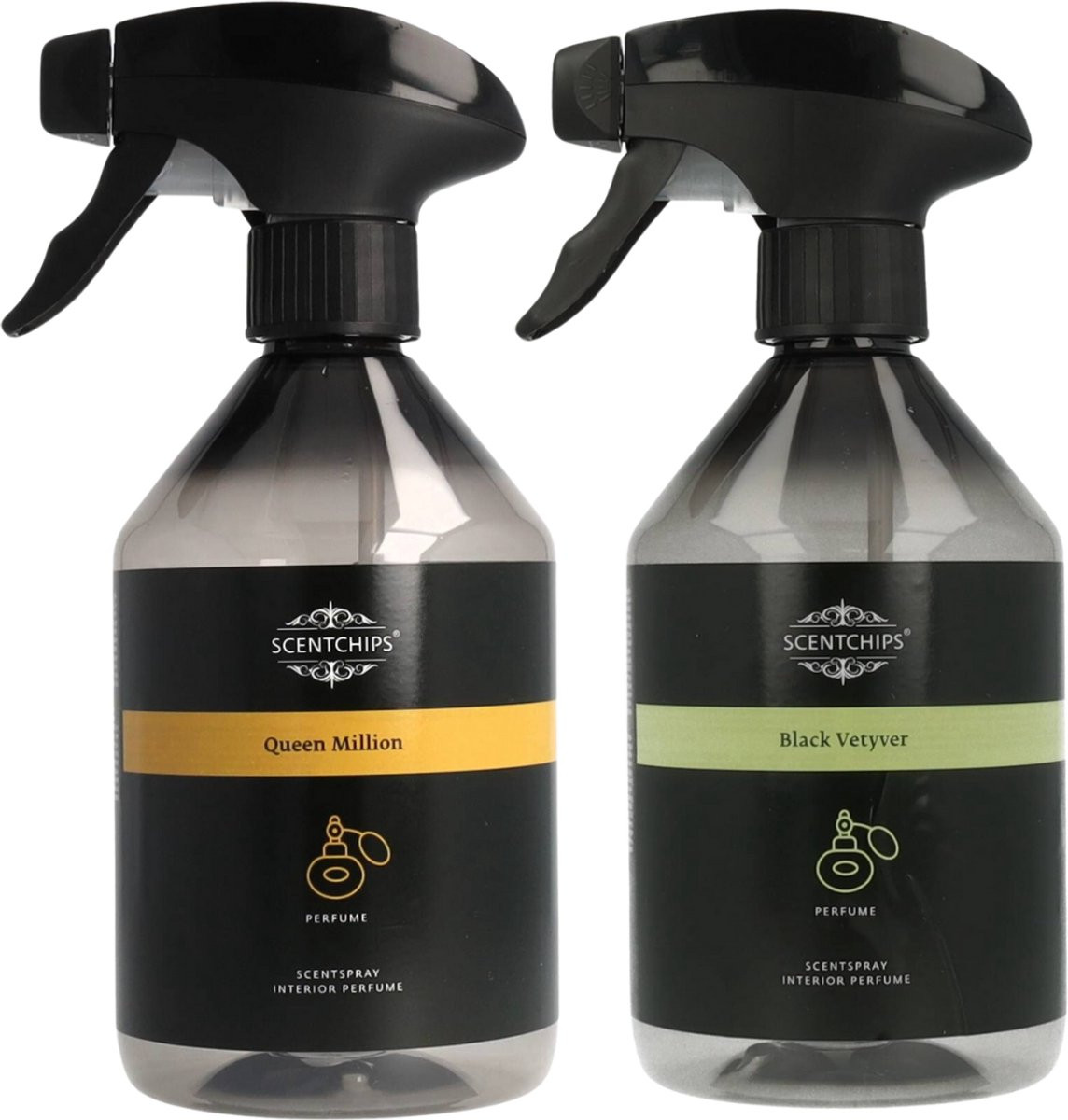 Scentchips Belle Vie en Black Vetyver Interieurspray Set - Set van 2 - 500 ml
