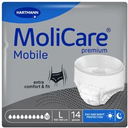 Molicare Premium Mobile 10 Tropfen Gr.l 14 St