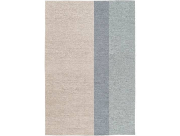 Teppich Saro blau Streifen Polyester 80 x 150 cm