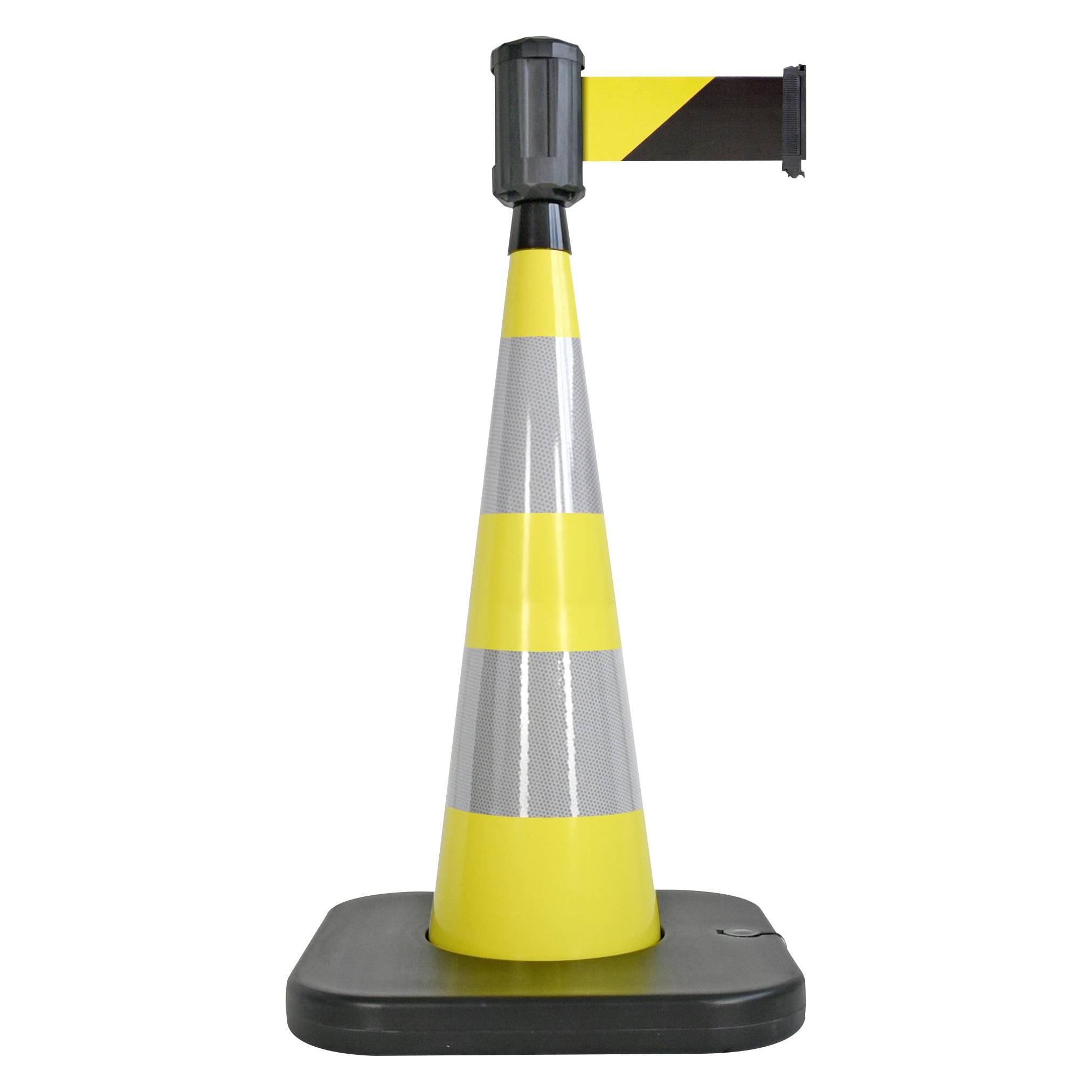 RS PRO Barriere Grau, Gelb Leitkegel mit Absperrband (2041804)