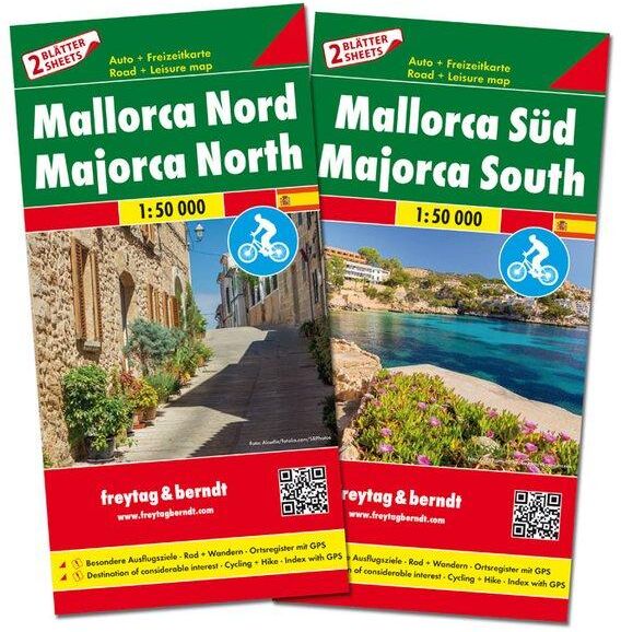 Cartes routières & cyclistes - Majorque Nord & Sud (îles Baléares)   Freytag & Berndt