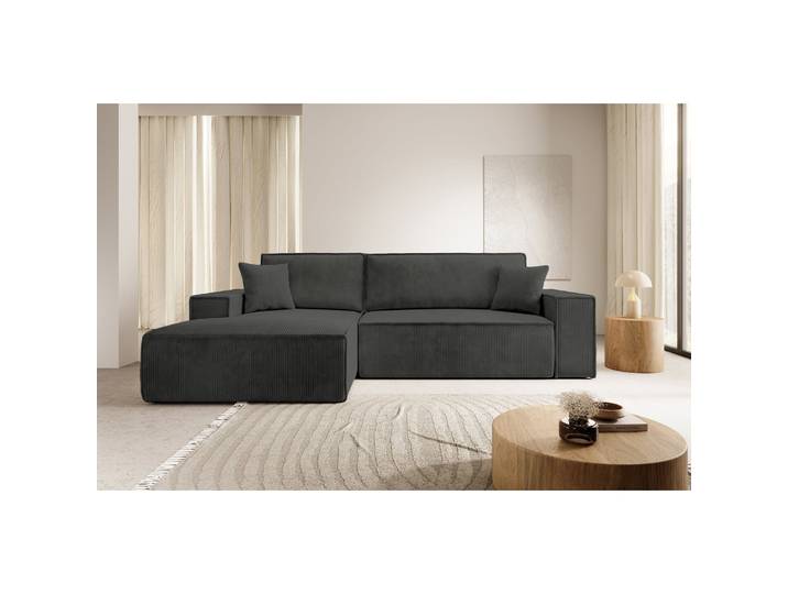 Ecksofa mit Schlaffunktion Farese New L-förmig mit Stauraum,
