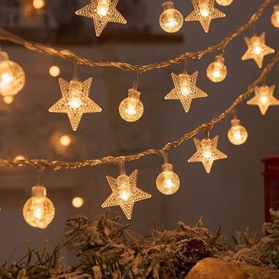 Uplifted Finds LED Snowflake Battery Operated Fairy String Lights d 3 M