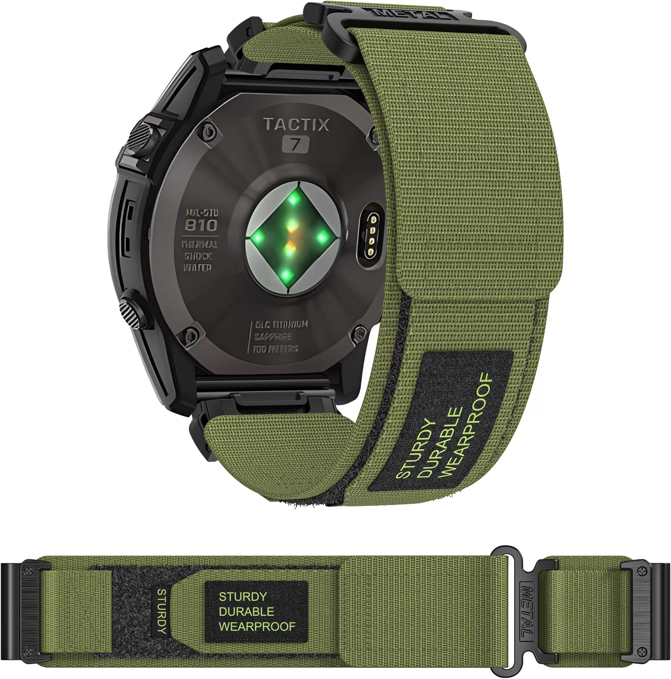 INF Nylon-Uhrenarmband für Garmin Watch Baum 22 mm