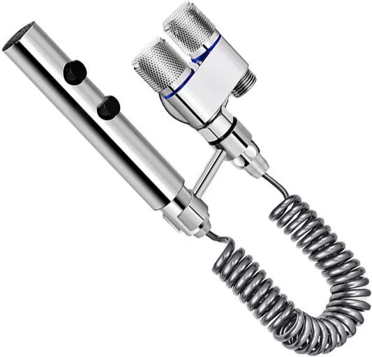 INF Ensemble de pulvérisateur de toilettes - avec support Argent