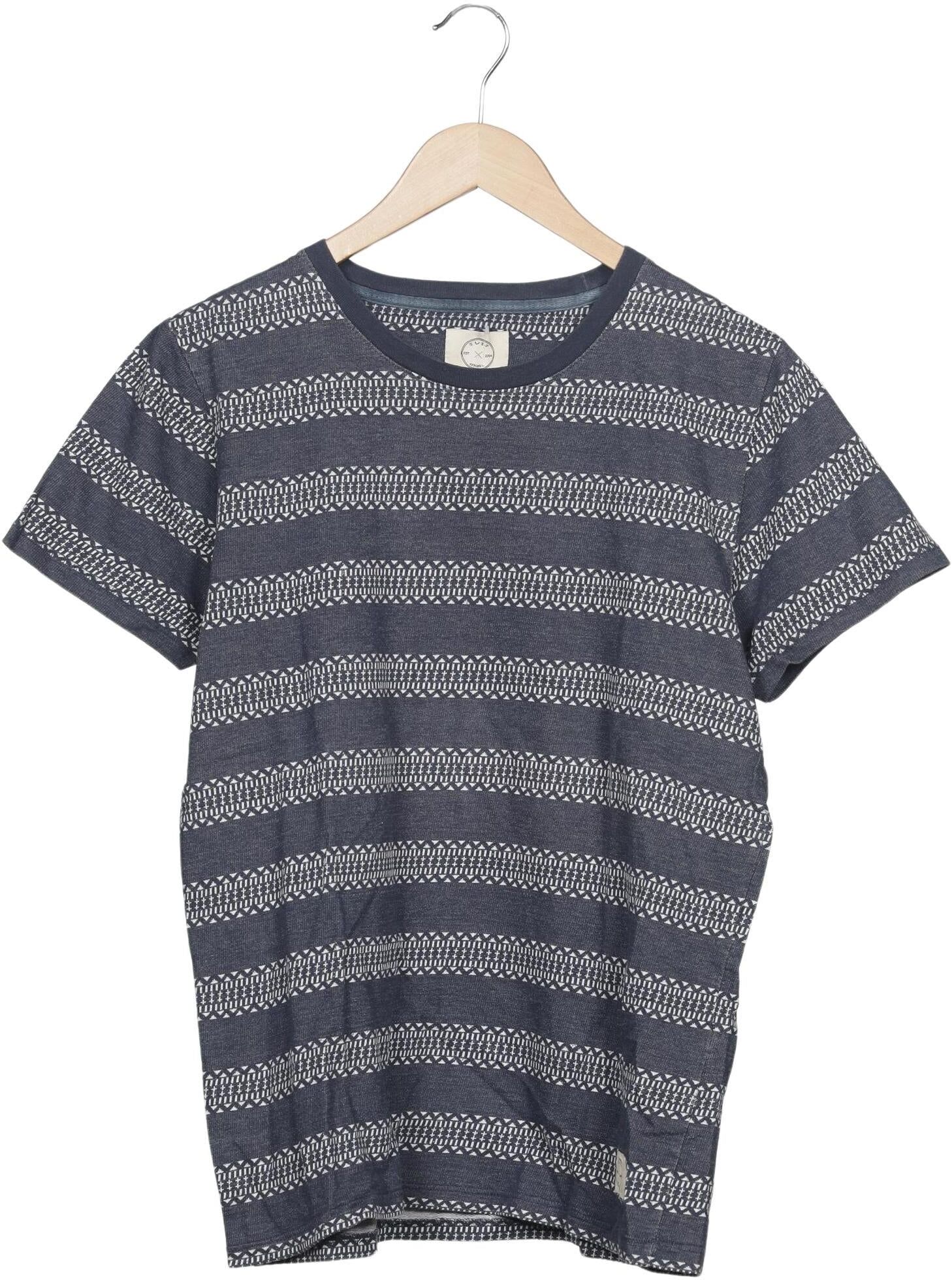 Suit Herren T-Shirt, Marineblau, Gr. L, Baumwolle - Second Hand