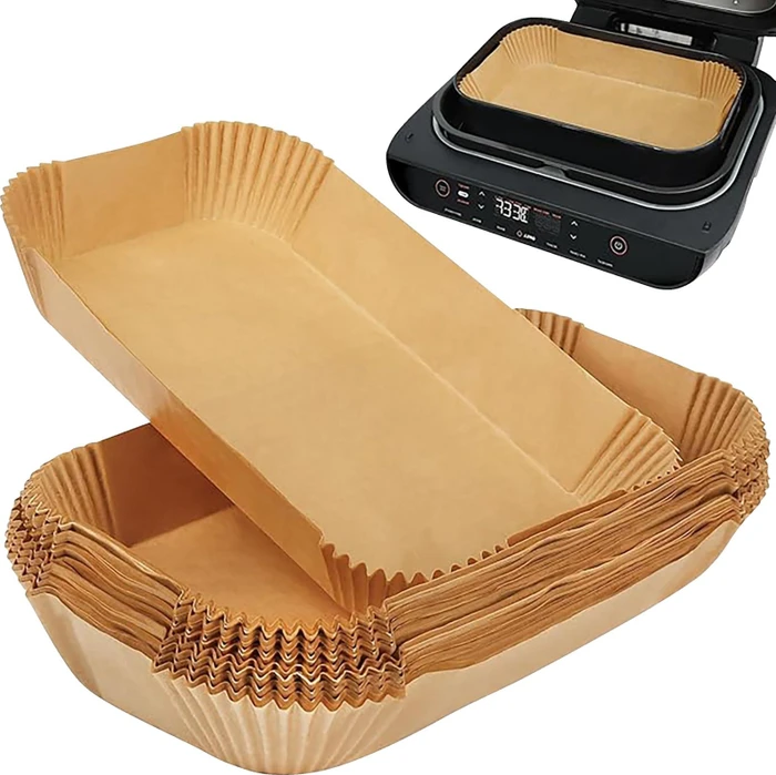 ScanPart Backpapier für Heißluftfritteusen 20 × 15 cm 100 Stück, 100 Stück