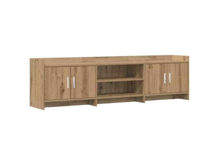 LKJephalotrop TV Lowboard 168x33x47cm Holzwerkstoff Artisan Eiche Modernes TV-Möbel fürs Wohnzimmer: 4 Türen und 2 Fächer bieten geordneten Platz für Ihre Unterhaltungselektronik.