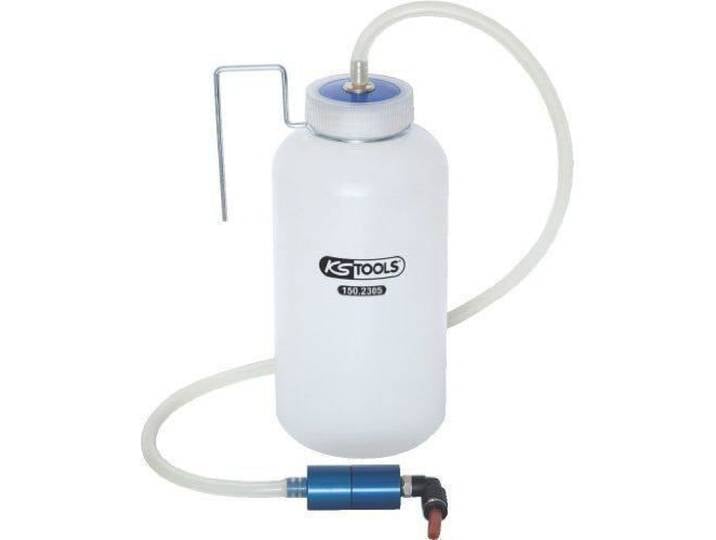 Purgeur de frein - KS Tools - 150.2305 - Avec récipient de récupération - Outils et accessoires - Blanc
