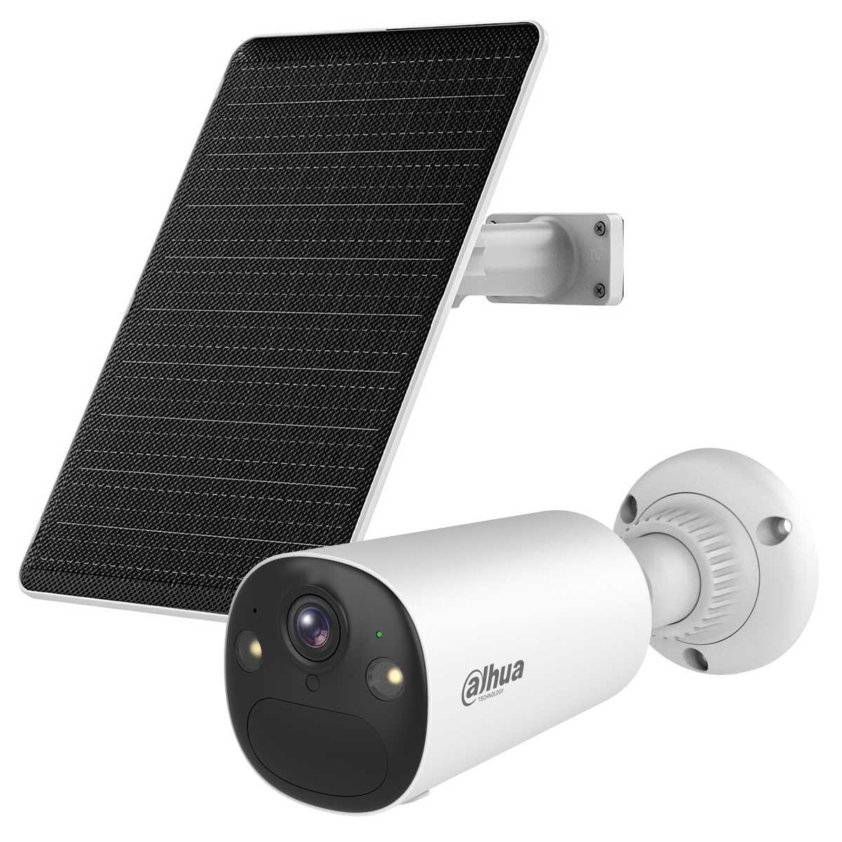 Dahua Apollo Bullet C1 4G schwarz Bullet Camera (weiß) und Solarpanel DH-KIT/BF4CP-4G-XL/M0508
