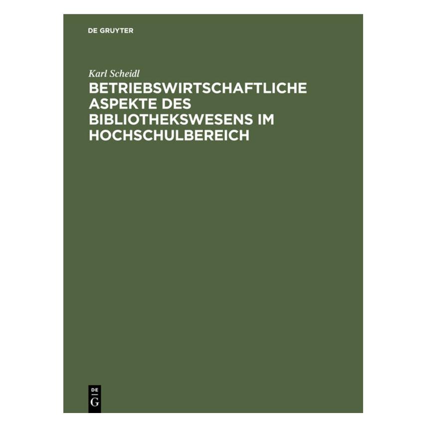 De Gruyter Kissel:Betriebswirtschaftliche Aspekte (67777612)