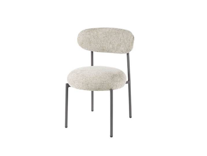Feeling4Home Stuhl 2er-Set Esszimmerstuhl Velcira - Webstoff, Sand, Weicher und bequemer Stoff