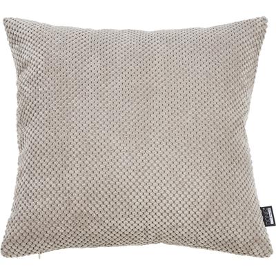 Dekokissen DONE. "EIRA", beige (taupe), B:60cm H:1cm L:60cm, Polyester, Dekokissen_Sitzkissen_Kissenhüllen, Weicher Webstoff