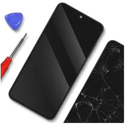 Samsung AMOLED Display Galaxy S25 mit Frame (Display, Samsung Galaxy S25), Mobilgerät Ersatzteile, Schwarz